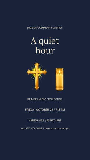 Story opener size of A Quiet Hour