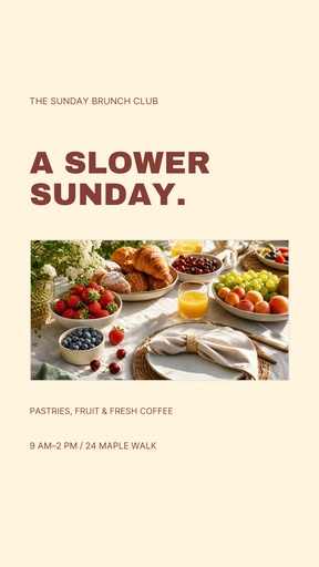 Story opener size of The Sunday Brunch Club