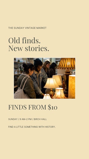 Story opener size of The Sunday Vintage Market