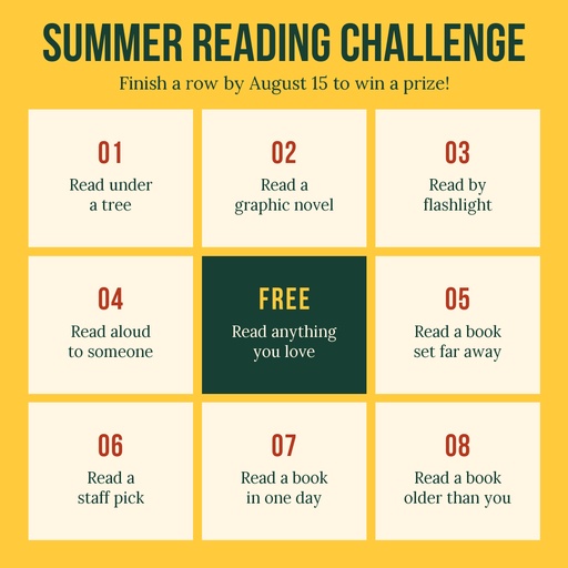 Square post size of Summer Reading Challenge