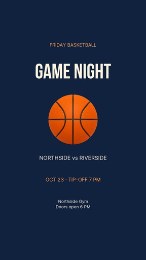 Story opener size of Courtside Nights