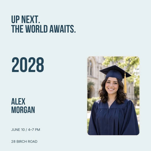 Square post size of Up Next, Class of 2028