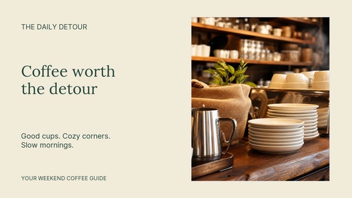 Landscape graphic size of The Coffee Detour