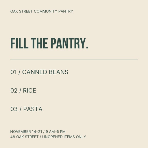 Square post size of Fill the Pantry