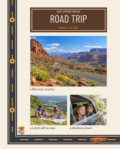 Memory page size of Our Spring Break Road Trip