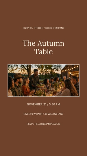 Story opener size of The Autumn Table