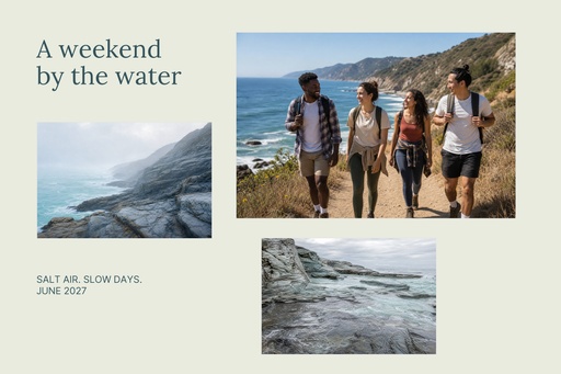 Landscape collage size of A Weekend by the Water