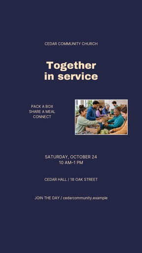 Story opener size of Together in Service