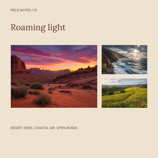 Square collage size of Roaming Light