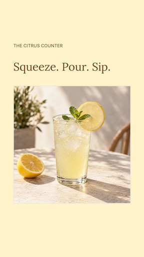 Static lemonade Reel cover size of The Citrus Counter