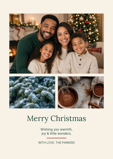 5 × 7 photo card size of Little Winter Joys