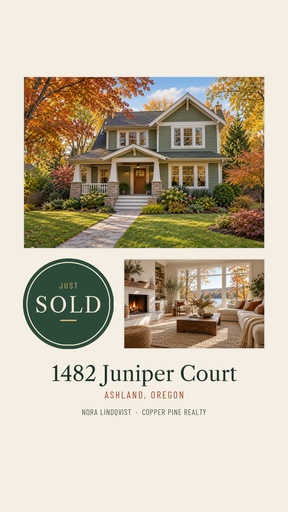 Story opener size of Just Sold on Juniper Court