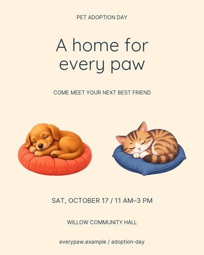 Portrait post size of A Home for Every Paw
