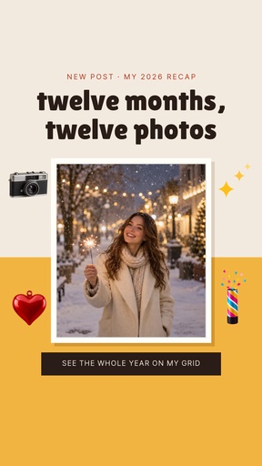 Story opener size of Twelve Months, Twelve Photos