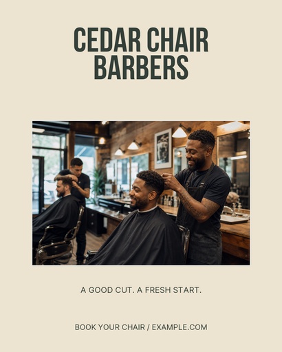 Portrait post size of Cedar Chair Barbers