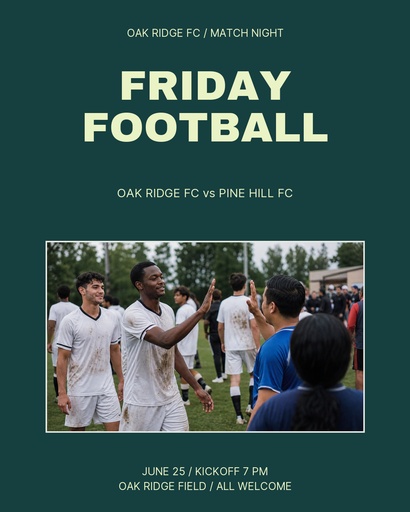 Portrait post size of Friday Football Club