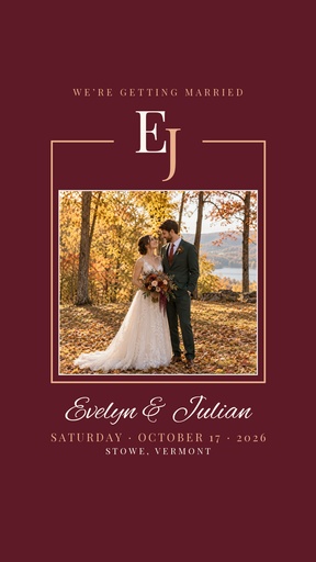 Story opener size of Autumn Ember Wedding