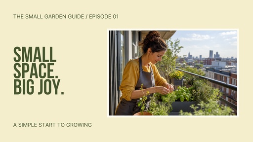YouTube thumbnail size of The Small Garden Guide