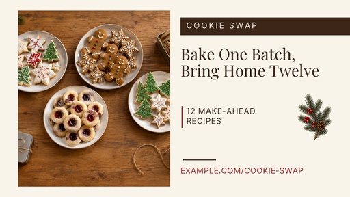 Landscape graphic size of Cookie Swap Season