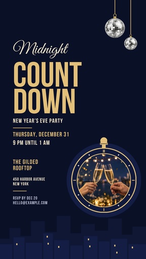 Story opener size of Midnight Countdown Party