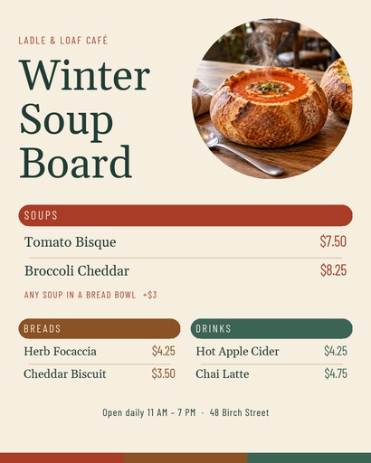 Portrait post size of The Winter Soup Board