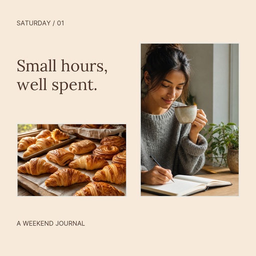 Square post size of Saturday in Pages