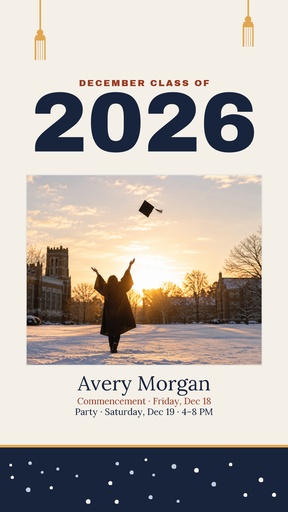 Story opener size of December Graduate