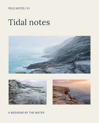 Portrait collage size of Tidal Notes