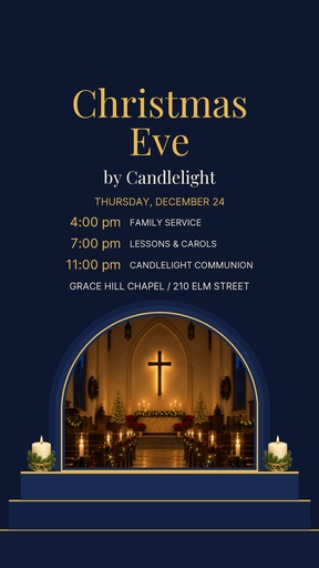 Story opener size of Christmas Eve by Candlelight