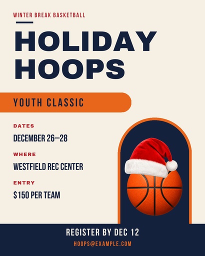 Portrait post size of Holiday Hoops Classic