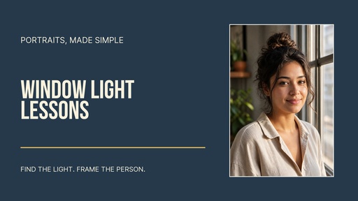 Video series title card size of Window Light Lessons