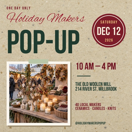 Square post size of The Holiday Makers Pop-Up