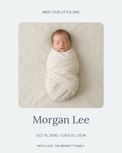 Portrait post size of Meet Our Little Morgan