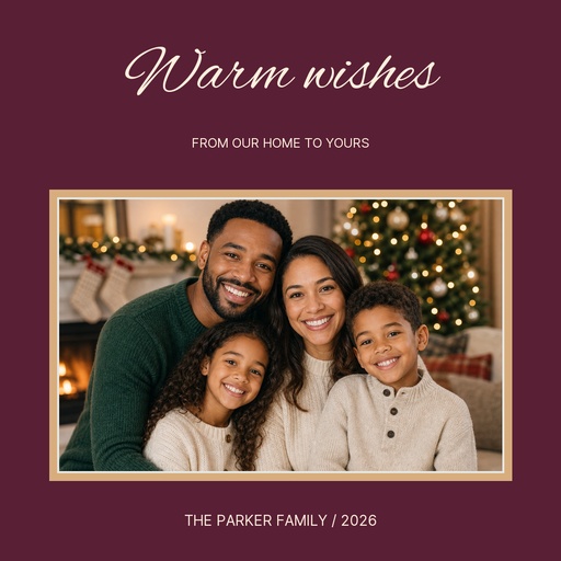 Square post size of From Our Home to Yours
