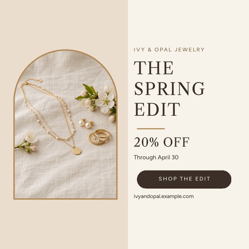 Square post size of The Spring Jewelry Edit