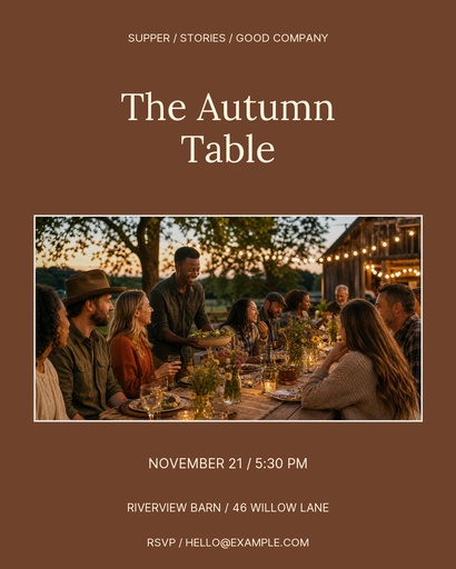 Portrait post size of The Autumn Table