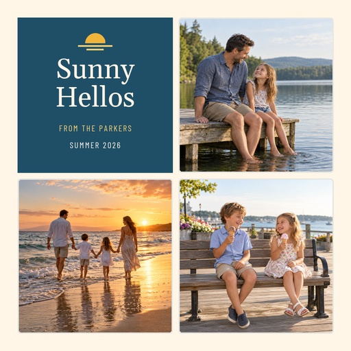 Square post size of Sunny Hellos from Our Family