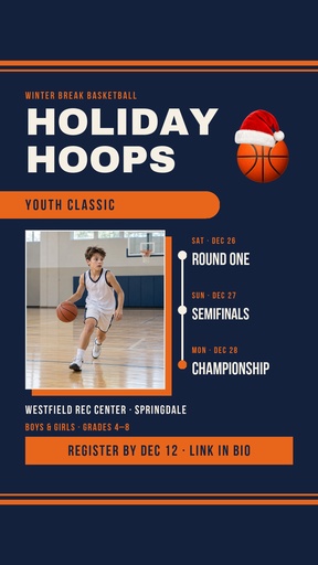 Story opener size of Holiday Hoops Classic