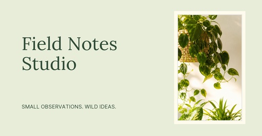 Field Notes Studio Page Cover Template - Design Templates