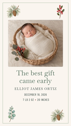Story opener size of The Best Gift Came Early