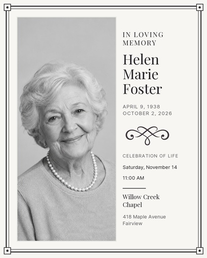 Portrait post size of A Life Well Lived