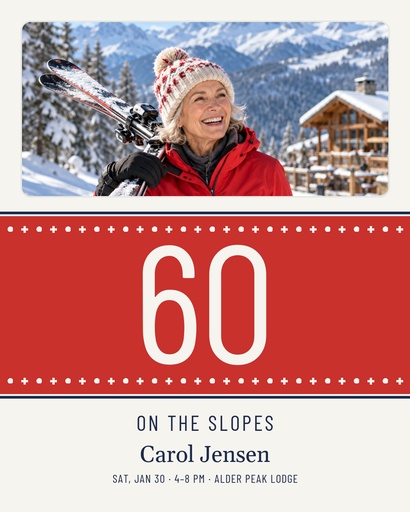 Portrait post size of Sixty on the Slopes