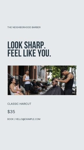 Story opener size of The Neighborhood Barber