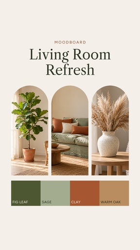 Story opener size of Living Room Refresh Moodboard
