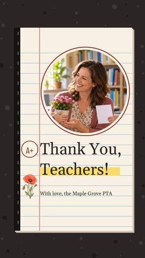 Story call to action size of Teacher Appreciation Week