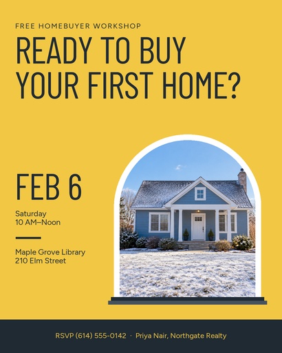 Portrait post size of Ready to Buy Your First Home?
