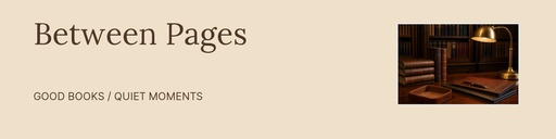 LinkedIn banner size of Between Pages