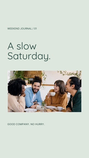 Story opener size of A Slow Saturday