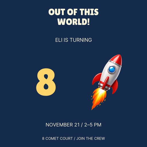 Square post size of Eight Is Out of This World