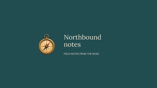 YouTube banner size of Northbound Notes